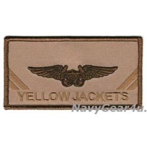 画像: VAQ-138 YELLOW JACKETS EWOネームタグ（デザート/ベルクロ有無）