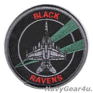 画像: VAQ-135 BLACK RAVENS  DETACHMENT EA-18Gショルダーバレットパッチ（ベルクロ有無）