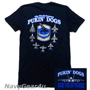 画像: VFA-143 PUKIN' DOGS部隊オフィシャル・ヒストリーT-シャツ