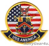画像: LHA-6 USSアメリカ部隊パッチ（ジャケット/フライトスーツ用ベルクロ有無）