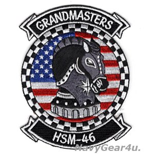 画像: HSM-46 GRANDMASTERS部隊パッチ（星条旗Ver./ベルクロ有無）