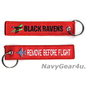 画像: VAQ-135 BLACK RAVENS REMOVE BEFORE FLIGHTキーリング（レッド）