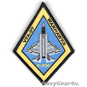 画像: VFA-97 WARHAWKS F-35Cショルダーパッチ（ベルクロ付き）