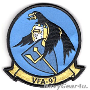 画像: VFA-97 WARHAWKS 部隊パッチ（NEW F-35C Ver./ベルクロ有無）