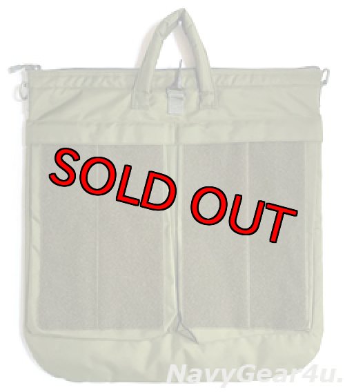 画像2: 海上自衛隊第111航空隊別注ヘルメットバッグ（セージグリーン/ベルクロ付き）