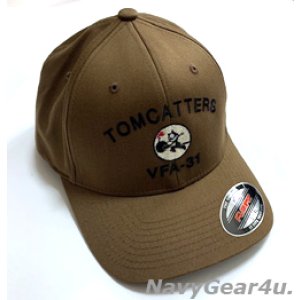 画像: VFA-31 TOMCATTERS オフィシャルボールキャップ(コヨーテ/FLEX FIT)