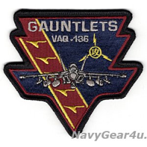 画像: VAQ-136 GAUNTLETS EA-18G GROWLERショルダーパッチ（ベルクロ有無）