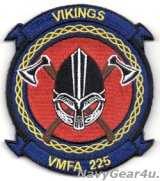 画像: VMFA-225 VIKINGS 部隊パッチ（ベルクロ有無）