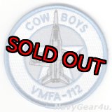 画像: VMFA-112 COWBOYS F/A-18ショルダーバレットパッチ（スタンダード/ベルクロ付き）