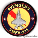 画像: VMFA-211 WAKE ISLAND AVENGERS PVC F-35Bショルダーバレットパッチ（ベルクロ付き）