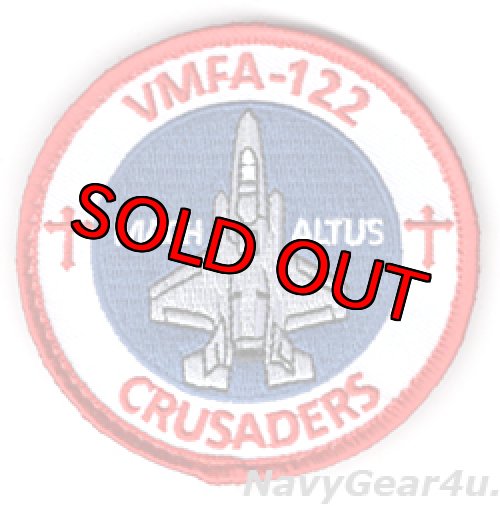 画像1: VMFA-122 THE FLYING LEATHERNECKS " CRUSADERS"F-35Bショルダーバレットパッチ（ベルクロ付き）
