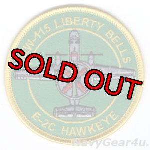 画像: VAW-115 LIBERTY BELLS E-2Cショルダーバレットパッチ（ベルクロ有無）