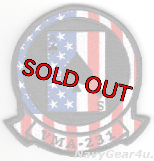 画像1: VMA-231 ACE OF SPADES USA部隊パッチ（建国記念Ver./ベルクロ付き）