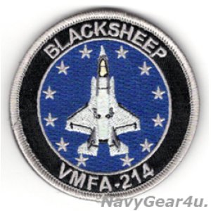 画像: VMFA-214 BLACK SHEEP F-35Bショルダーバレットパッチ（ベルクロ付き）