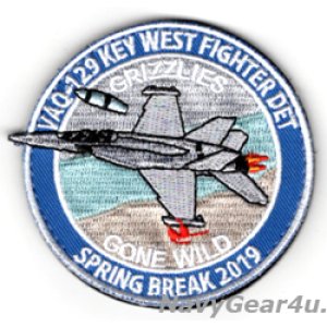画像: VAQ-129 VIKINGS キーウエストファイターDET 2019記念ショルダーパッチ（ベルクロ付き）