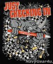 画像2: VFA-211 FIGHTING CHECKMATES "JUST CHECKING IN"オフィシャルT-シャツ（ブラック）