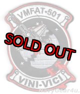 画像: VMFAT-501 WARLORDS部隊パッチ(XウイングVer./ベルクロ付き）