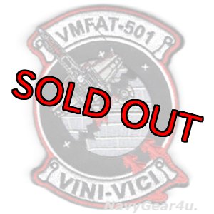 画像: VMFAT-501 WARLORDS部隊パッチ(XウイングVer./ベルクロ付き）