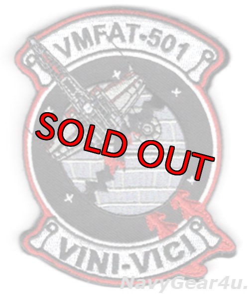 画像1: VMFAT-501 WARLORDS部隊パッチ(XウイングVer./ベルクロ付き）