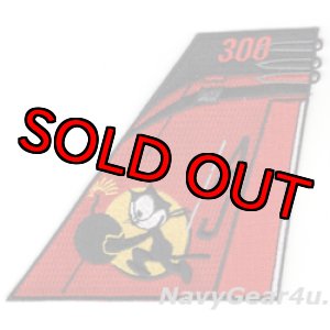 画像: VFA-31 TOMCATTERS F/A-18E AJ300 CAGバード垂直尾翼パッチ