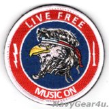 画像: VAQ-140 PATRIOTS LIVE FREE MUSIC ONショルダーパッチ（ベルクロ付き）