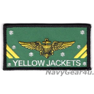 画像: VAQ-138 YELLOW JACKETS HOLIDAY パイロットネームタグ(ベルクロ付き）