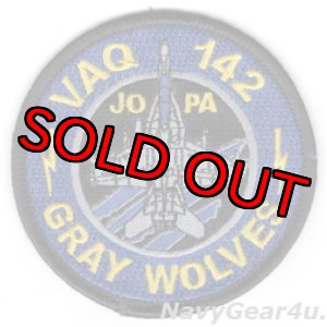 画像: VAQ-142 GRAY WOLVES JOPAショルダーバレットパッチ(ベルクロ有無)