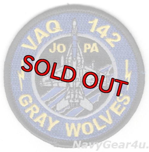 画像1: VAQ-142 GRAY WOLVES JOPAショルダーバレットパッチ（ベルクロ有無）