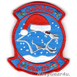 画像: VAQ-139 COUGARS HOLIDAY部隊パッチ（ベルクロ付き）