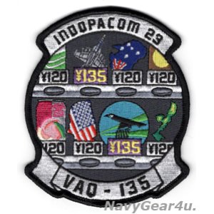 画像: VAQ-135 BLACK RAVENS 2023年三沢PACOM DEPLOYMENT部隊パッチ（ベルクロ有無）