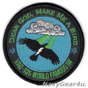 画像: VAQ-135 BLACK RAVENS "DEAR GOD,MAKE ME A BIRD"ショルダーバレットパッチ（ベルクロ有無）