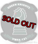 画像: VMFA-121 GREEN KNIGHTS PVC部隊パッチ（ベルクロ付き）