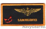 画像: HSM-77 SABERHAWKS HALLOWEENファン用パイロットネームタグ（ベルクロ付き）