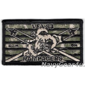 画像: VFA-83 RAMPAGERS NWUユニフォームパッチ（Ver.2/ベルクロ有無）