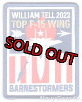 画像: マサチューセッツANG 104FW/131FS "BARNESTORMERS" WILLIAM TELL 2023"TOP F-15 WING"受賞記念パッチ（ベルクロ付き）