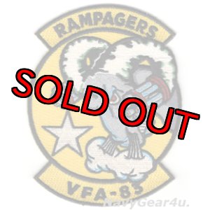 画像: VFA-83 RAMPAGERS THROWBACK部隊パッチ(ベルクロ有無)
