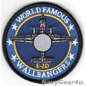 画像: VAW-117 WALLBANGERS E-2Dショルダーバレットパッチ（ベルクロ付き）