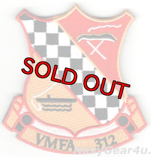 画像1: VMFA-312 CHECKER BOARDS THROWBACK部隊パッチ（ベルクロ付き）