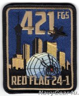 画像: 388FW/421FGS BLACK WIDOWS RED FLAG 24-1参加記念パッチ（Ver.1/ベルクロ付き）