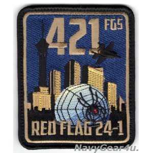 画像: 388FW/421FGS BLACK WIDOWS RED FLAG 24-1参加記念パッチ（Ver.1/ベルクロ付き）