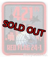 画像: 388FW/421FS BLACK WIDOWS RED FLAG 24-1参加記念パッチ（Ver.2/ベルクロ付き）