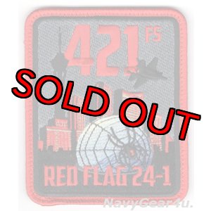 画像: 388FW/421FS BLACK WIDOWS RED FLAG 24-1参加記念パッチ（Ver.2/ベルクロ付き）