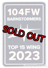 画像: マサチューセッツANG 104FW/131FS "BARNESTORMERS" WILLIAM TELL 2023"TOP F-15 WING"受賞記念PVCパッチ（ベルクロ付き）