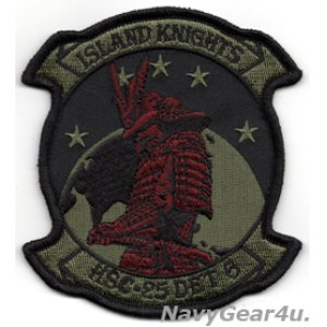 画像: HSC-25 ISLAND KNIGHTS DET-6 部隊パッチ（サブデュード/ベルクロ有無）