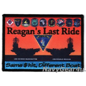 画像: CVW-5/CVN-76/CVN-73 "Reagan's Last Ride"空母交替/太平洋クルーズ2024記念パッチ（往路Ver./ベルクロ有無）
