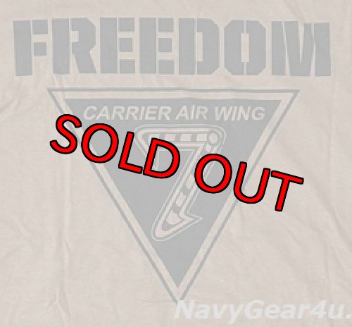 画像3: CARRIER AIR WING SEVEN(CVW-7)オフィシャルT-シャツ（カーキ）