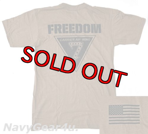 画像1: CARRIER AIR WING SEVEN(CVW-7)オフィシャルT-シャツ（カーキ）