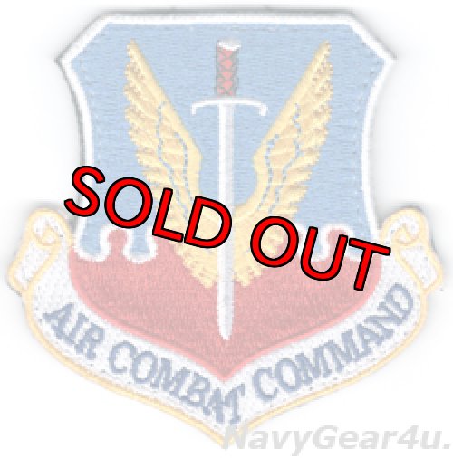 画像1: USAF AIR COMBAT COMMAND部隊パッチ（ベルクロ付き）
