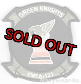 画像: VMFA-121 GREEN KNIGHTS GROGU部隊パッチ（ベルクロ付き）