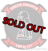 画像: VMFA-121 GREEN KNIGHTS VADER部隊パッチ（ベルクロ付き）
